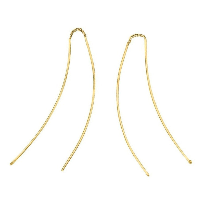 Hermosos Aretes Violadores En Oro De 10k + Obsequio