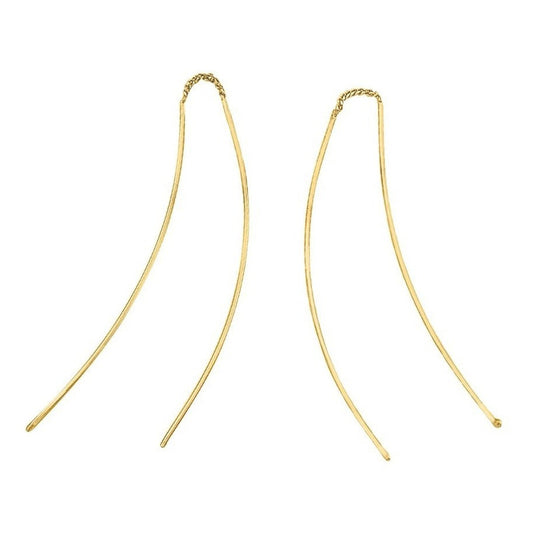 Hermosos Aretes Violadores En Oro De 10k + Obsequio