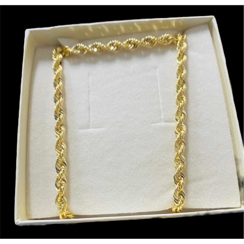 Cadena Torsal 65 Cm Por 6 Mm Oro 10 Kilates + Obsequio