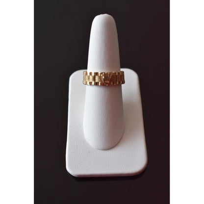 Anillo Tejido Rolex Para Dama Oro 14 K Envio Incluido