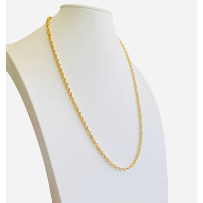 Cadena Torsal En Oro 10 K 55 Cm Por 4 Mm + Obsequio