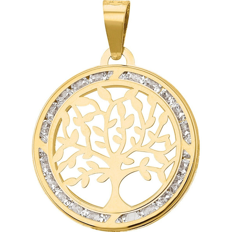 Collar Arbol De La Vida Oro 10 K  + Obsequio + Envio