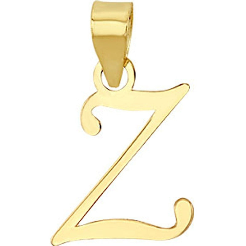 Dije Inicial Z Lisa En Oro De 10 K + Obsequio + Envío