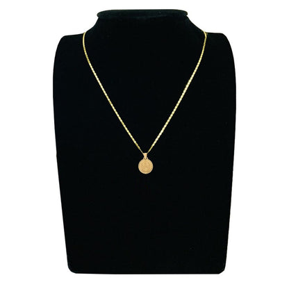 Kit Cadena + Medalla Sagrado Facetada Oro 14 K + Obsequio