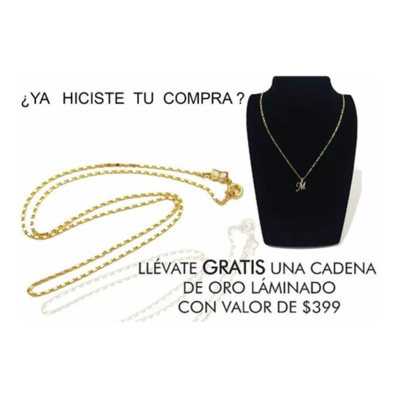 Dije Inicial K Con Zirconias En Oro De 10 K + Obsequio