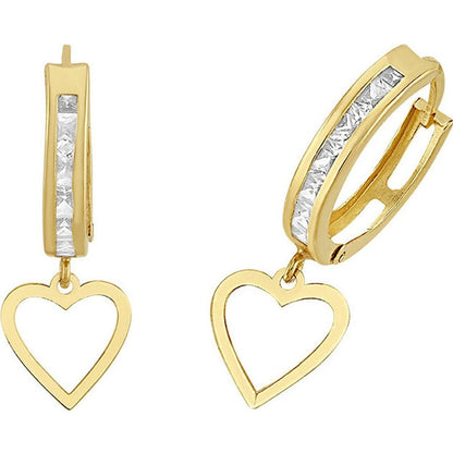 Huggies Mini Corazón Colgante En Oro De 10 K + Obsequio