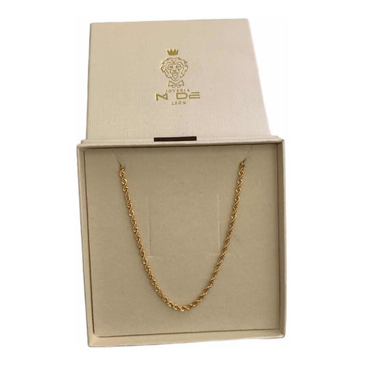 Cadena Torsal 60cm X 2mm Oro 14k + Obsequio