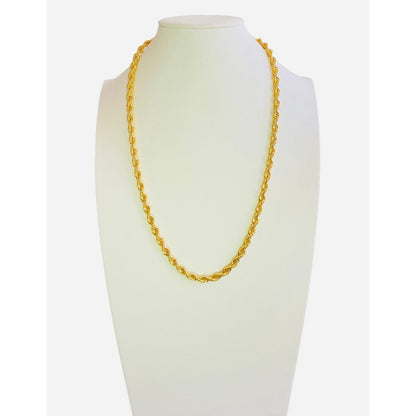 Cadena Torsal 50 Cm Por 6 Mm Oro 10 K  + Obsequio