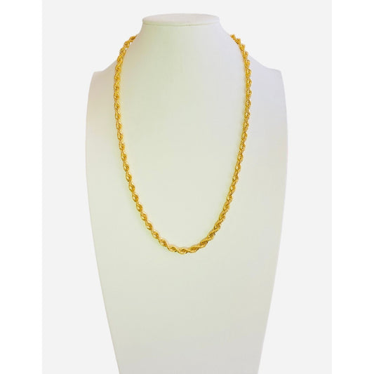 Cadena Torsal 50 Cm Por 6 Mm Oro 10 K  + Obsequio