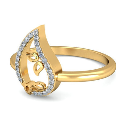 Anillo Lluvia Dorada Joyería M De León Oro 10k + Regalo