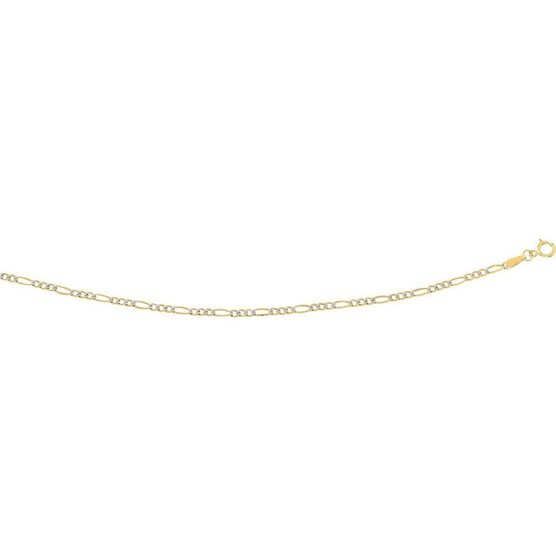 Cadena Plana Rodio 60 Cm 14 K + Obsequio