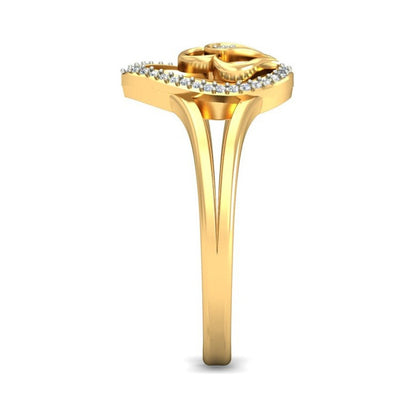 Anillo Lluvia De Amor Joyería M De León Oro 10k + Regalo