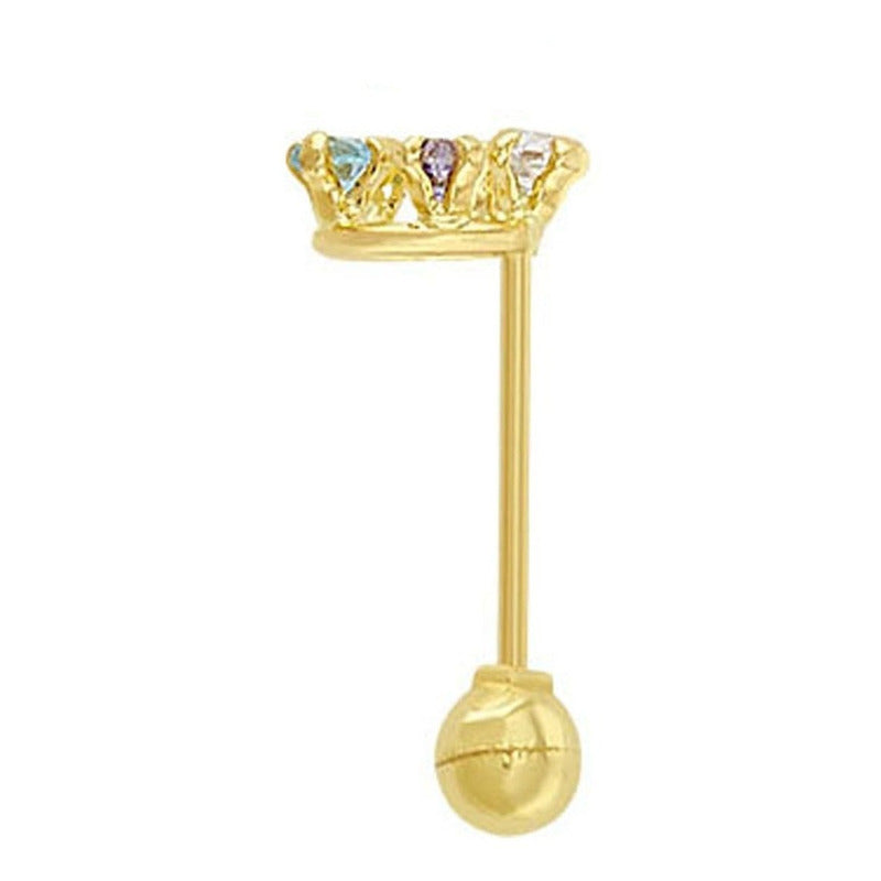 Broquel Roseta Pastel En Oro De 10 K + Obsequio + Envío