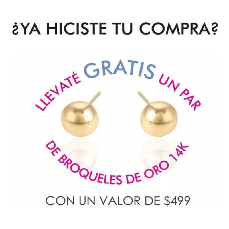 Esclava Infantil Tejido 1x1 De 14 Cm Oro 10 K + Obsequio