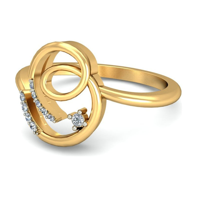 Anillo Torbellino De Luz Joyería M De León Oro 10k + Regalo