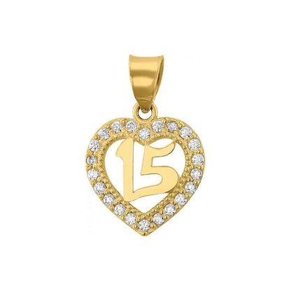 Juego Anillo Rubí Y Collar Xv Años Corazon Oro 10 K + Obsequ