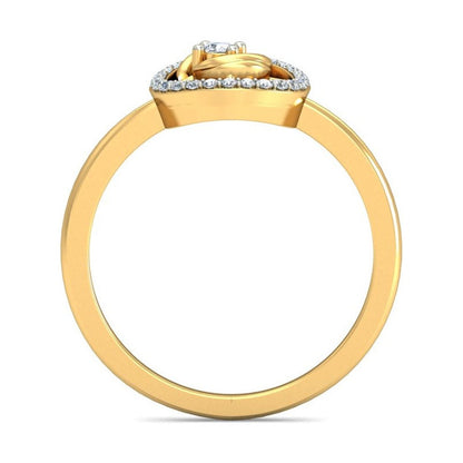 Anillo Gota Radiante Joyería M De León Oro 10k + Regalo