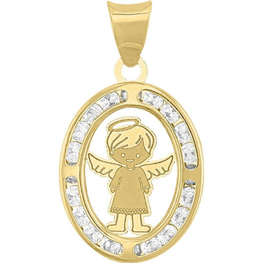 Kit Cadena Con Medalla Niño Angel Oro 10 K + Obsequio