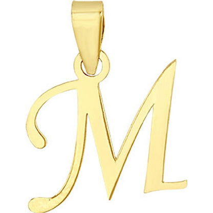 Dije Inicial M Lisa En Oro De 10 K + Obsequio