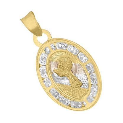 Kit Cadena Cn Oval Niño Divino Oro 14 K + Obsequio + Envio