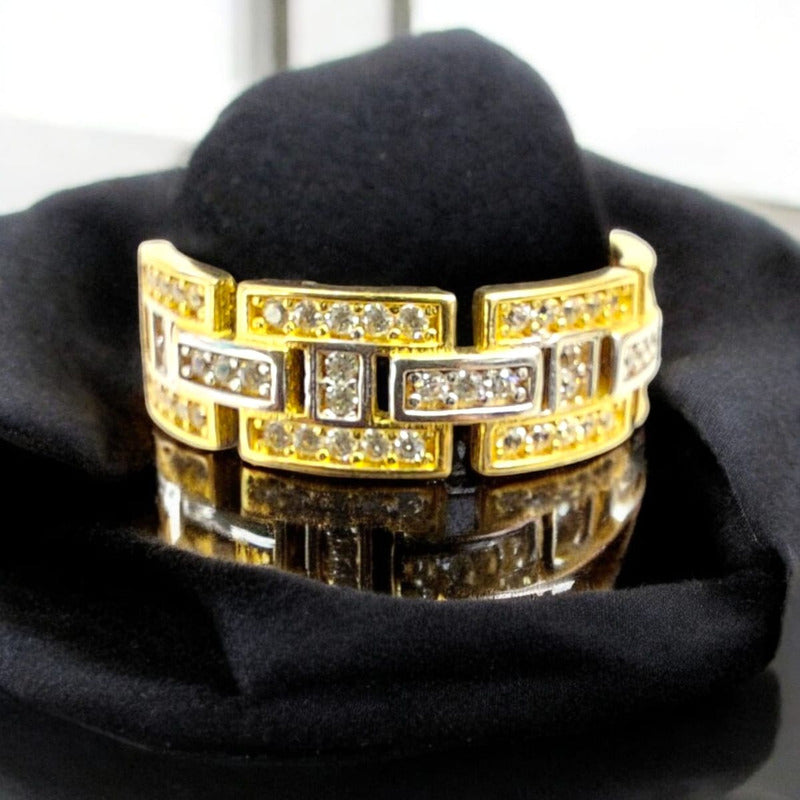 Anillo Unidos Joyería M De León Oro 14k + Regalo