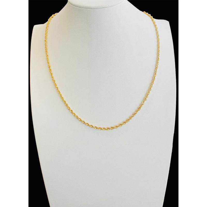 Cadena Torsal 55 Cm X 3 Mm Oro 14 K + Obsequio