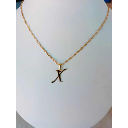 Dije Inicial Letra X Oro 14 K + Obsequio + Envio