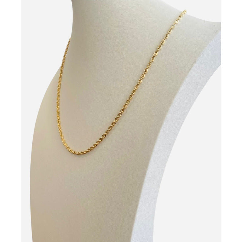 Cadena Torsal 55 Cm X 3 Mm Oro 14 K + Obsequio