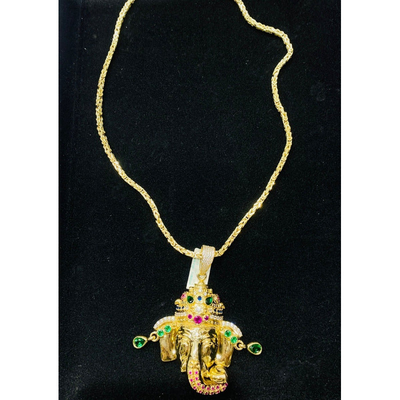 Increible Dije De Elefante De La Suerte Macizo En Oro De 10k