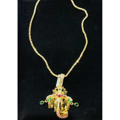 Increible Dije De Elefante De La Suerte Macizo En Oro De 10k