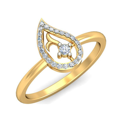 Anillo Gota Serena Joyería M De León Oro 10k + Regalo