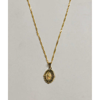 Kit Cadena Con Medalla Espiritu Santo 3 Oros 10 K + Obsequio