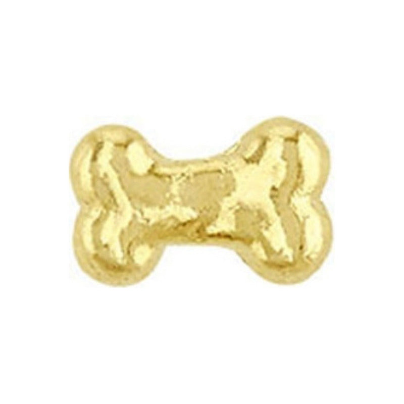 Broquel Hueso Chiquito En Oro De 10 K + Obsequio + Envío