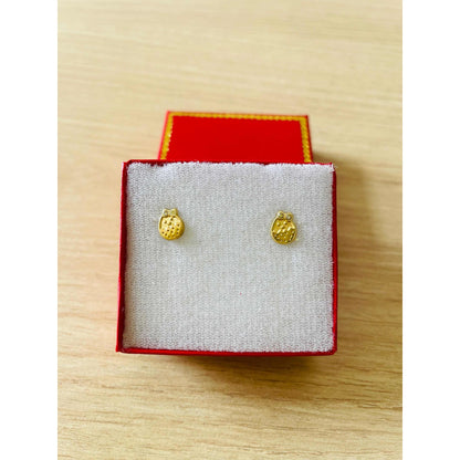 Broqueles De Bebe Pollito Oro De 10 K + Obsequio