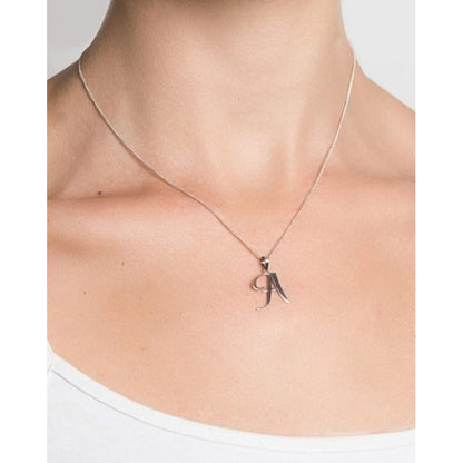 Juego Collar Letra A Lisa + Aretes Bola 10 K. + Regalo