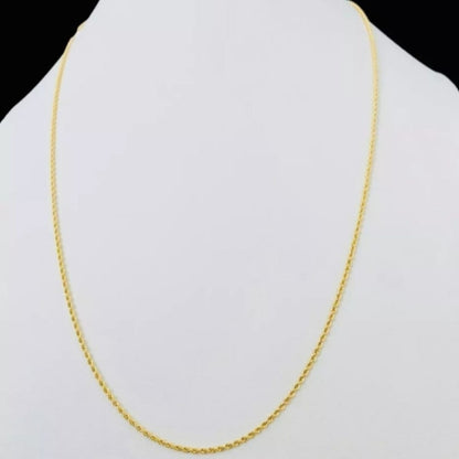 Set Torzal Cadena 55 Cm + Pulsera 21 Cm X 2 Mm Oro 10 K.