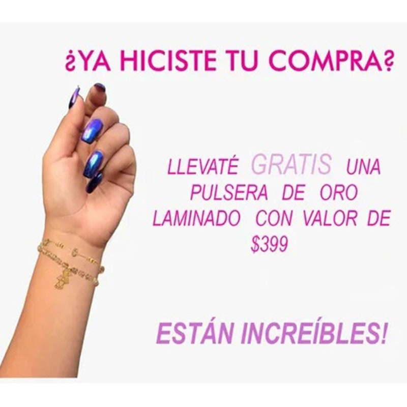 Anillo Solitario Octa Azul En Oro De 10 K + Obsequio + Envio