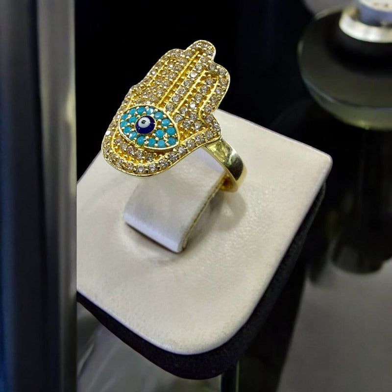 Anillo Jamsa Joyería M De León Oro 10k + Regalo