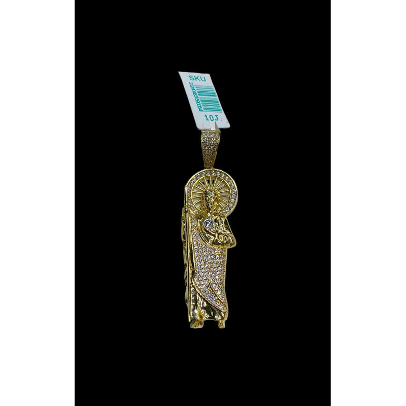 Dije De San Judas Tadeo En Oro De 10 Kilates+ Obsequio