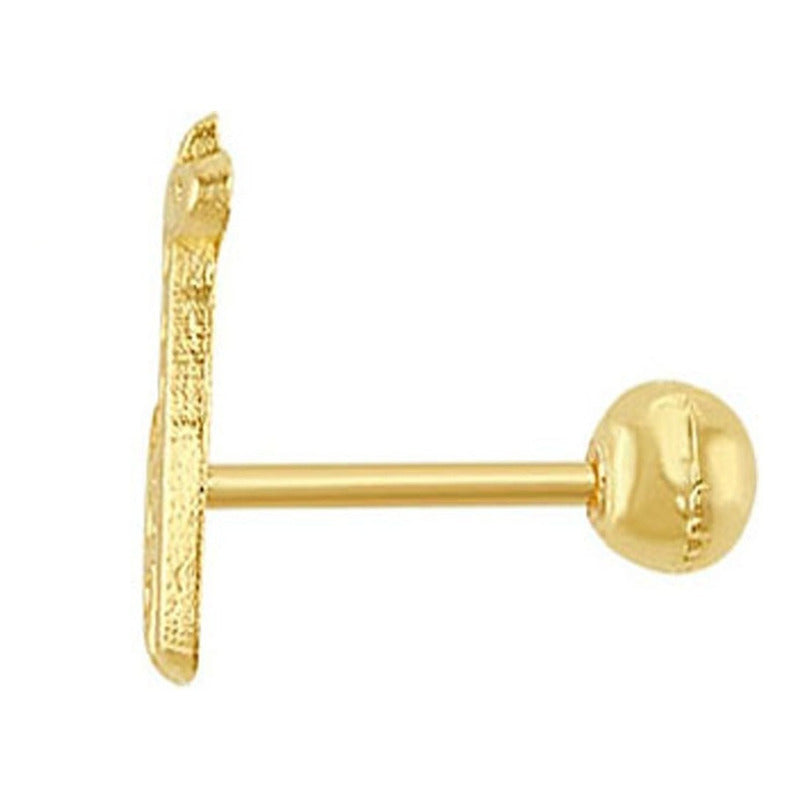 Broquel Jirafa En Oro De 10 K + Obsequio + Envío