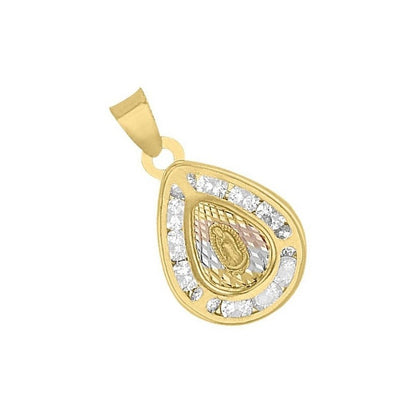 Medalla Mini Gota Guadalupe En Oro De 14 K +obsequio + Envio