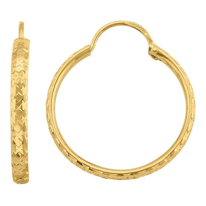 Arracadas Diamantado Equis 2.2 Cm Oro 10 K + Obsequio