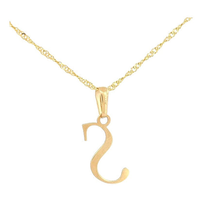 Gargantilla De Inicial Letra S Oro 14 K + Obsequio