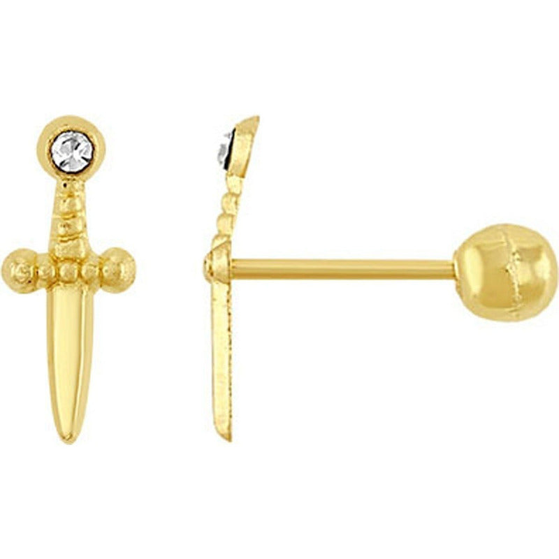 Broquel Daga En Oro De 10 K + Obsequio + Envío