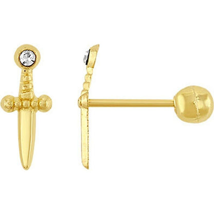 Broquel Daga En Oro De 10 K + Obsequio + Envío