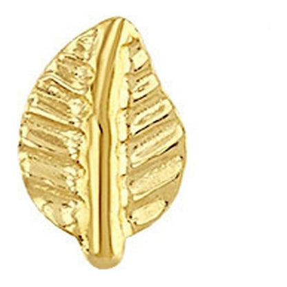 Broquel Hojitas En Oro De 10 K + Obsequio + Envío