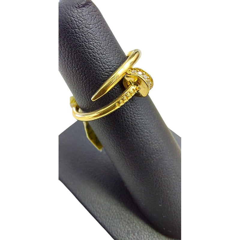 Anillo Clavo Joyería M De León Oro 10k + Regalo