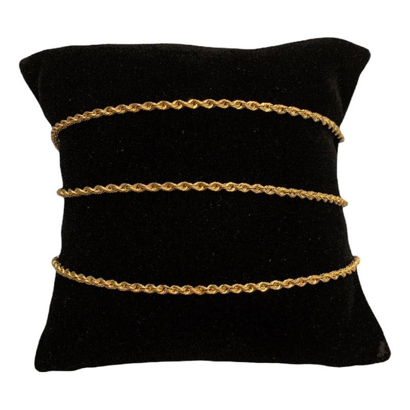 Cadena Torsal 60cm X 2mm Oro 10k + Obsequio