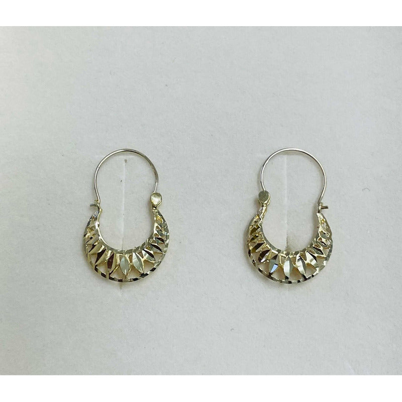 Arracadas Canasta 2 X 1.5 Cm Oro 10 K +
