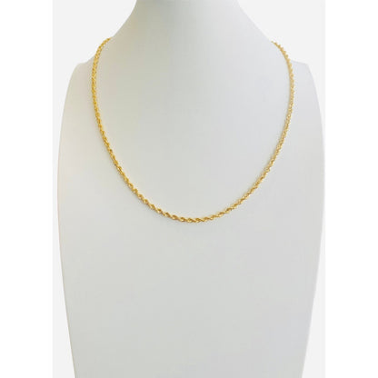 Cadena Torsal 50 Cm X 3 Mm Oro 14 K + Obsequio